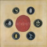 2016. 5Ft-200Ft (6xklf) forgalmi sor + "Zsigmond aranyforintja" aranyozott, jelzett Ag utá...