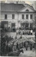 Bialystok, Deutsches Gasthaus / WWI German military music band, inn (fl)