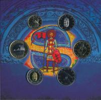 2014. 5Ft-200Ft (6xklf) "Lancea Regis" forgalmi sor szettben, benne ónozott réz Szent Istv...