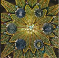 2012. 5Ft-200Ft (6xklf) elsőnapi veret, forgalmi sor dísztokban "Magyarország Alaptörvénye"...