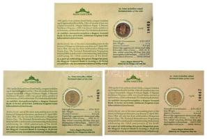 2005. 10Ft Cu-Ni "József Attila" (3x) sorszámkövetők, sorszámozott emléklapokon "1066...