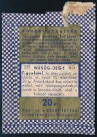 Szent István aranykakaó tasak, hátoldalon főzési utasítással