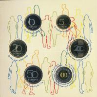 2011. 5Ft-200Ft (6xklf) forgalmi sor szettben, "Magyarország pénzérméi" sorozat T:PP Adamo...