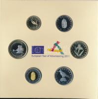 2011. 5Ft-200Ft (6xklf) forgalmi sor szettben, "Magyarország pénzérméi" sorozat T:PP Adamo...