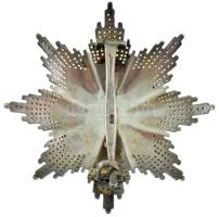 Jugoszlávia ~1935. "Szent Száva Rend, Főtiszti (II. osztályú) mellcsillag" függőleges tűn ...