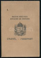 1933 Magyar Királyság által kiállított útlevél, fénykép hiányzik / Hungarian passport