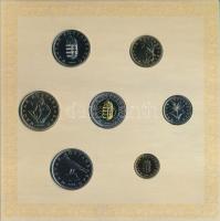 2008. 1Ft-100Ft (7xklf) + Mátyás denár Ag fantáziaverete (10g/0.999/27mm) "Reneszánsz emlékév&q...