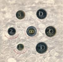 2008. 1Ft-100Ft (7xklf) "Búcsú az egy- és kétforintostól" forgalmi sor szettben. Belső tok...