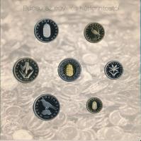 2008. 1Ft-100Ft (7xklf) "Búcsú az egy- és kétforintostól" forgalmi sor szettben. Belső tok...