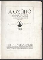 1913 A gyűjtő. Der Kunstsammler. Művészeti folyóirat. Régi magyar fazekasmunkák, Munkácsy ismeretlen...