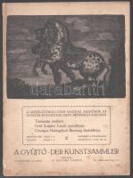 1916 A gyűjtő. Der Kunstsammler. Művészeti folyóirat. Szerk.: Dr. Siklóssy László. VI. évf. 5-6 sz.,