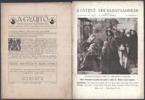 1917 A gyűjtő. Der Kunstsammler. Művészeti folyóirat. Tardos-Taussig László, árverési katalógus. Szerk.: Dr. Siklóssy László. VII. évf. 5., 6., 7.; 8-9. sz.,