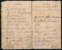 1852 Buda, Magyarország - Vándorkönyv német és magyar nyelven, viaszpecséttel