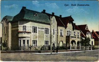 1925 Eger, Deák Ferenc utca (gyűrődés / crease)