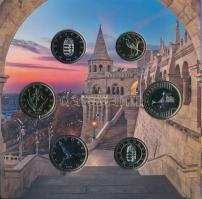 2023. 5Ft-200Ft (6xklf) "Budapest 150" forgalmi sor dísztokos, "Magyarország pénzérmé...