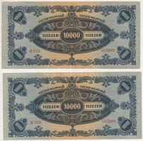 1946. 10.000MP (2x) "A 001 053605 - A 001 053606" T:F Adamo P29