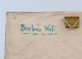 Borbás Vali: Mezei virágok. Kerámia kép falidísz, 30x20 cm