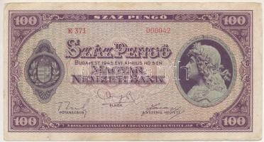 1945. 100P alacsony "E 371 000042" sorszámmal T:F Adamo P18