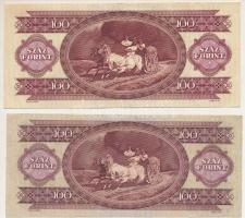 1968-1984. 100Ft (2xklf) T:VF,F szép papír