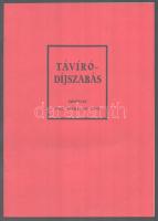 1943 A Magyar Kir. Postavezérigazgatóság által kiadott távíródíjszabás, hajtott, 28p