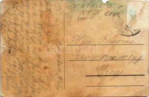 Püspökladány, utca és Rákóczi szálloda (szakadás / tear)