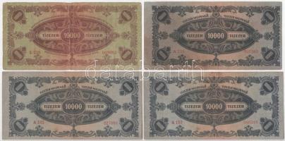 1945-1946. 8db-os vegyes pengő, Vörös Hadsereg pengő bankjegy tétel, közte eltolódott nyomatok T:VF-...