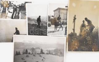 1941 Magyar hegyitüzér tiszt felvételei, Kárpátalja, Galícia (Ukrajna), keleti front, 1941. május-jú...