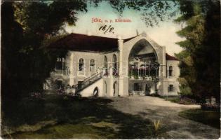 1912 Jéke (Kisvárda), Liptay-kúria, kastély. Hunyady fényképész kiadása - A tulajdonos, Liptay Béla saját levele (EK)