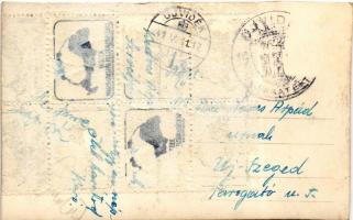 1941 Újvidék, Novi Sad; Pétervárad vára, vasúti híd / Petrovaradin castle, railway bridge, photo (Rb...