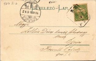 1904 Kisvárda, Kossuth Lajos utca, Fleischmann Izrael, Fülöp Farkas és fia, Major István üzlete, pia...