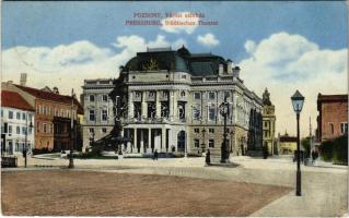 Pozsony, Pressburg, Bratislava; Városi színház / Städtisches Theater / theatre