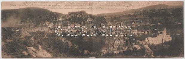 1907 Jajce, 2-tiled folding panoramacard (EK)