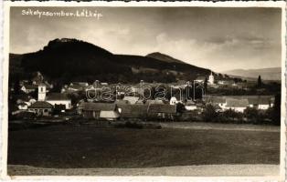 1942 Székelyzsombor, Zsombor, Jimbor; látkép. Kováts István fényképész, Székelyudvarhely / general view, photo