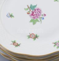 Herendi Eton mintás 6 személyes tál szett: 5 darab nagytányér, 6 darab mélytányér, 6 darab kistányér...