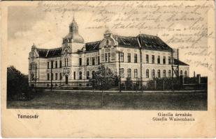 1907 Temesvár, Timisoara; Gizella árvaház / Gisella Waisenhaus / orphanage (EK)