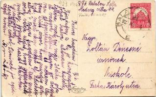 1923 Balatonlelle, Barthos Tivadar cs. és kir. kamarás kastélya (EK)