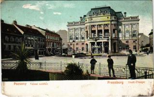 Pozsony, Pressburg, Bratislava; Városi színház / theatre (EM)