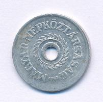 1960. 2f Al technológiai hibás veret (látványosan félrevert, emiatt félrecsúszott lyukasztás) T:VF A...