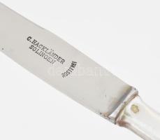 6 darab ezüst (Ag) nyelű kés, jelzett, bruttó: 308 g