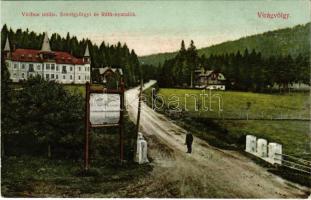 1911 Tátra, Tatry; Virágvölgy (Rózsavölgy), Blumental, Kvetnica; Viribus Unitis, Szentgyörgyi és Ráth nyaralók. Divald Károly műintézete 2147-1909. / villas