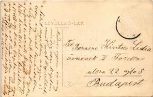 Dunapataj, Piac tér és Faragó féle üzlet. Szecessziós díszítés (Rb)