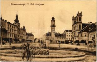 1917 Besztercebánya, Banská Bystrica; IV. Béla király tér, városháza. Havelka József kiadása / square, town hall (fl)