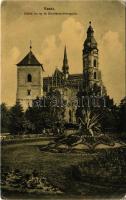 1911 Kassa, Kosice; Orbán torony és Erzsébet székesegyház. Nyulászi Béla kiadása / cathedral, tower (EK)