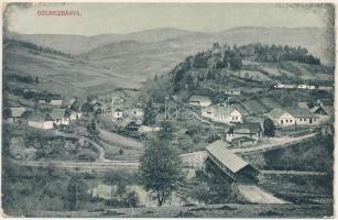 1915 Gölnicbánya, Göllnitz, Gelnica; látkép. Feitzinger Ede No. 729/2 a-b / general view - panorámalap egyik fele / one half of a panoramacard (EK)