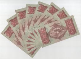 1932. 50P (20x) "D 141 024270 - D 141 024297" sorszámkövetők és közeli sorszámokkal T:UNC,...