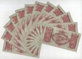 1932. 50P (20x) "D 141 024270 - D 141 024297" sorszámkövetők és közeli sorszámokkal T:UNC,...