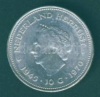Hollandia 1970. 10G Ag "Wilhelmina Julianna" T:2