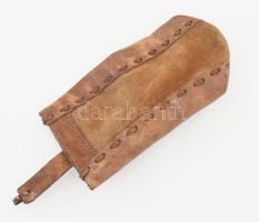 Régi bőr hajós matrózkesztyű, m: 22 cm