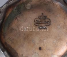 cca 1935/40 Bareuther ezüstözött hiányos teás készlet, kopással, kis sérülésekkel