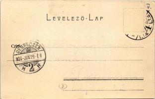 1904 Budapest V. Deák Ferenc tér, Lichtscheindl étterem, Rosenzweig üzlete, Reinisch Testvérek Élővi...